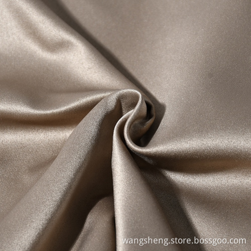 WuJiang false twist polyester crepe stretch satin